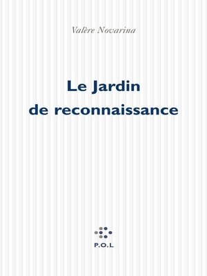 cover image of Le Jardin de reconnaissance